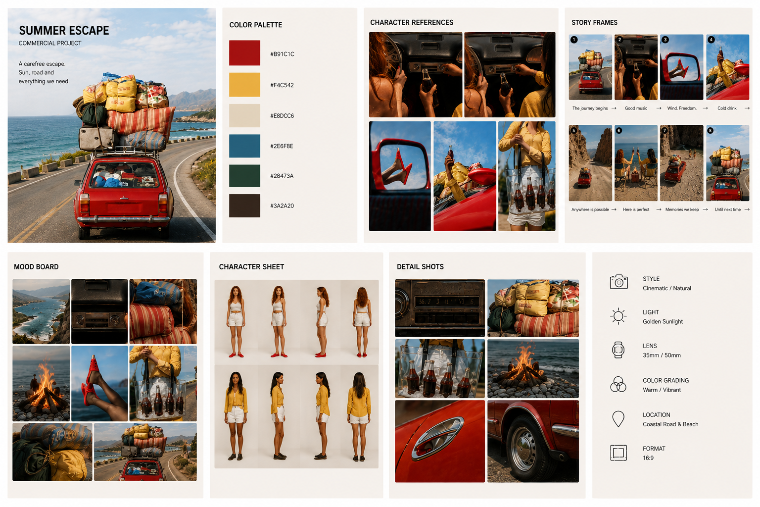 Cinematic Summer Campaign — AI Ads by Schreiber Studio